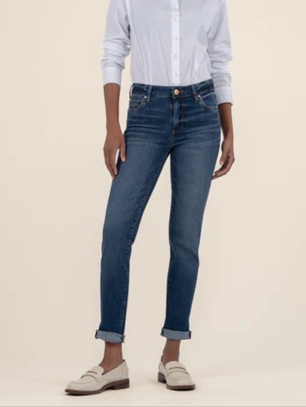 Kut From The Kloth Catherine Boyfriend Blue Denim Jeans